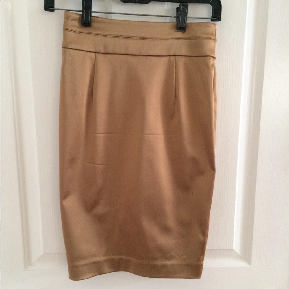 Bebe gold pencil skirt size 0 - Picture 12 of 15